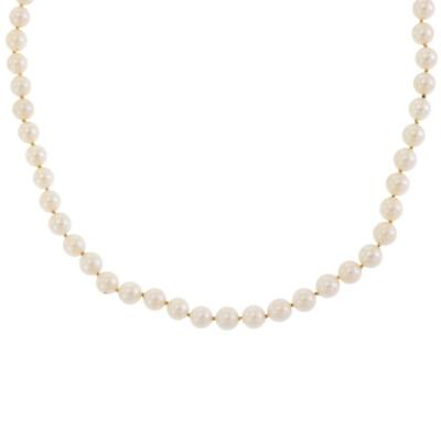 #ad Mikimoto Sterling Estate 6mm Single Strand Pearl Necklace $899.00