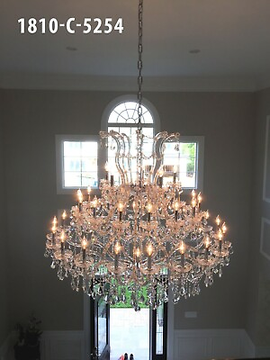 #ad LARGE CRYSTAL CHANDELIER MARIA THERESA ENTRYWAY FOYER DINING ROOM 41 LIGHT 54quot; $5790.13