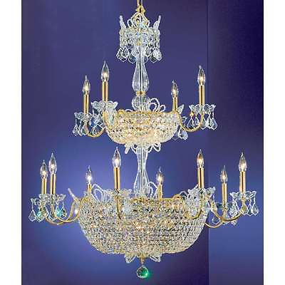 #ad Classic Lighting Crown Jewels Crystal Chandelier Gold Plated 69789GPCP $2909.99