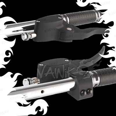 #ad VAWiK CNC black hand control set brake clutch master cylinder fits Indian 1quot; bar $491.20
