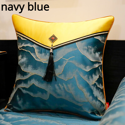 #ad 1x Ethnic Chinese Pillowcase Cushion Cover Retro Tassel Bedding Room Sofa Decor $33.99