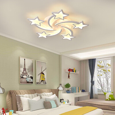 #ad 42W LED Ceiling Light Pendant Lamp Living Room Dimmable Home Fixture with Remote $48.49