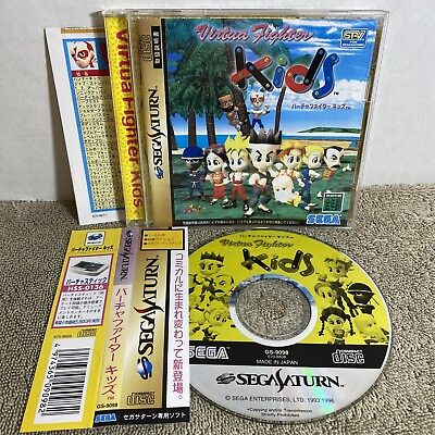 #ad Sega Saturn Video Game Virtua Fighter Kids Complete w Obi Japan Import US Seller $24.99