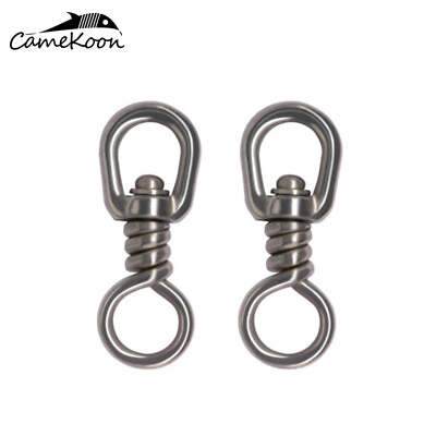 #ad CAMEKOON Swivel Fishing Connector Stainless Steel Corrosion Resistance 165 407LB $14.99