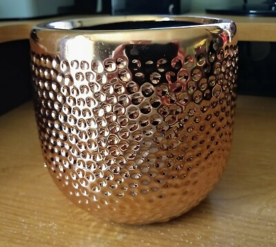 #ad Hammered Copper Style Vase $5.79