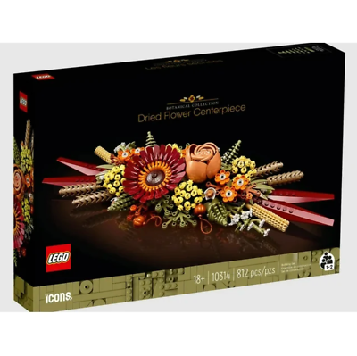 #ad LEGO Icons Dried Flower Centerpiece 10314 Building Kit 812 Pieces $34.00