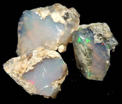 #ad 14 cts 100% Natural Ethiopian Fire Opal Rough Specimen Lot #yeor1185 $42.59