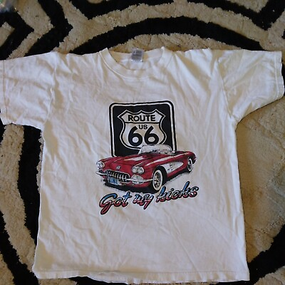 #ad Vtg Corvette Route 66 Got My Kicks Size L $19.55