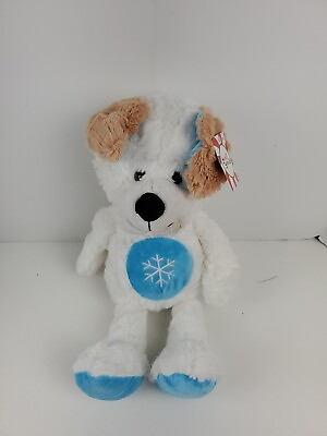 #ad SWEET SPROUTS ANIMAL ADVENTURE DOG White Blue SNOWFLAKE PLUSH HOLIDAY 17quot; NWT $6.25