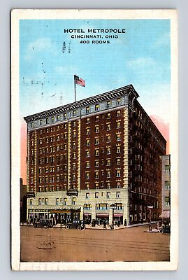 #ad Cincinnati OH Ohio Hotel Metropole Advertising Antique Vintage c1937 Postcard $7.99