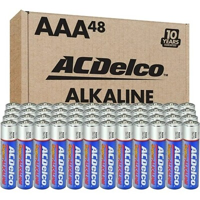 #ad ACDelco Super Alkaline AAA Batteries 48 Count $11.45