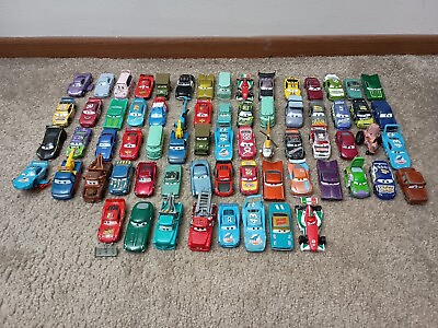 #ad Disney Pixar Cars Lot Of 68 Diecast Plastic Mixed Characters $150.00