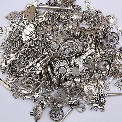 #ad DIY Jewelry Craft Findings Wholesale 100g Antique Tibetan Silver Charms Pendants $8.47