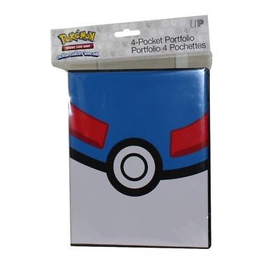 #ad Ultra Pro Pokemon TCG 4 Pocket Portfolio Album GREAT BALL Holds 80 Cards $32.89