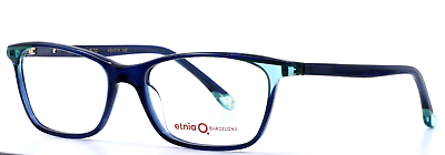 #ad ETNIA BARCELONA Halle 22 BLTQ Blue Womens Rectangle Eyeglasses 54 16 140 B:35 $89.99