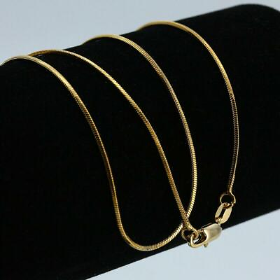 #ad Wholesale 18k Yellow Gold Round Snake Chain Necklace Jewelry for Pendant 16quot; 30quot; C $2.07