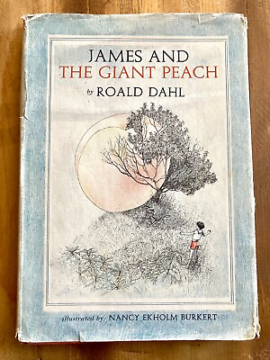 #ad JAMES AND THE GIANT PEACH by ROALD DAHL 1961 EARLY PRINTING HC DJ CLASSIC NOVEL $89.00