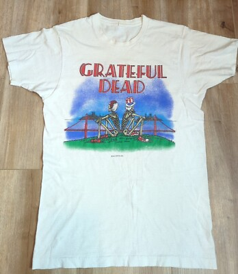 #ad Vtg 1981 Grateful Dead GDP Golden Gate Bridge Francisco T Shirt White *READ* $169.99