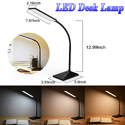 #ad 72LED Desk Lamp Flexible Touch Sensor 12W LED Reading Dimmable Lamp Night Light $22.58