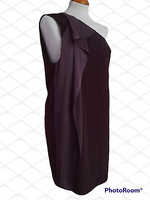 #ad ALLSAINTS. quot;Elainaquot; One Shoulder Dress Size 12. Burgundy. Sexy. Party. GBP 31.50