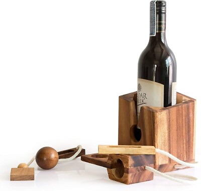 #ad Cork Genius Wine Bottle Puzzle Lock Fun Wine Lover Gift Game for Adults $29.99