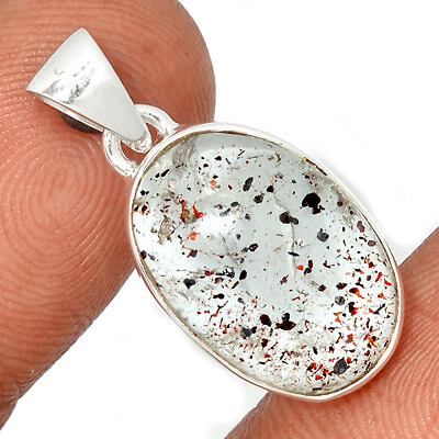 #ad Natural Orire Lucky Quartz 925 Sterling Silver Pendant Jewelry CP21683 $20.99