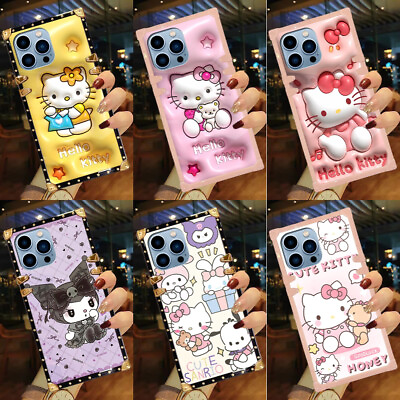 #ad For Samsung A34 A14 A32 A54 A52 A71 A04 A22 Cute Cartoon Hello Kitty Square Case $7.99