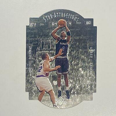 #ad 1997 98 Collectors Choice Star Attractions #SA18 Anfernee Hardaway Die Cut $3.99