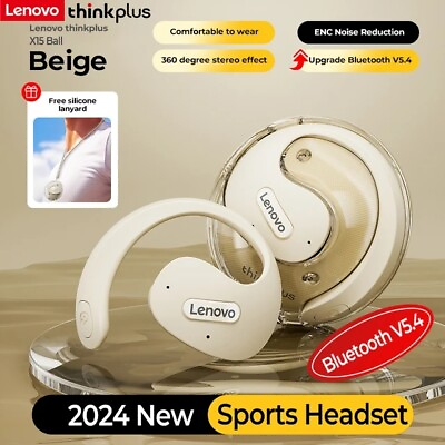#ad Lenovo X15 Pro Ball OWS Bluetooth 5.4 Earphones On Ear Earbuds Sports Headphones $25.95