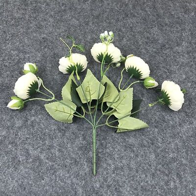 #ad Artificial Silk Rose Flower Batch Peony Buds Floral Head Bouquets Decors 9pcs $11.64