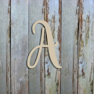 #ad Freestyle Font Wooden Letter Unfinished Cheap Letters Craft Letter Cutout $27.28
