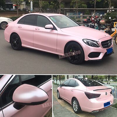 #ad Flexible Pearl Metal Car Wrap Sticker Glitter Satin Chrome Vinyl Sakura Pink US $3.59