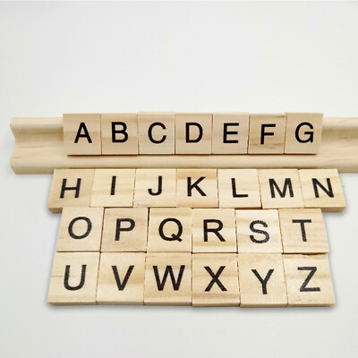 #ad Wedding For Crafts Handcraft DIY Complete Alphabet Wooden Letter Tile $7.21