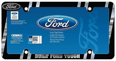 #ad Chroma Graphics Ford Built Tough Chrome Plate Frame $14.49