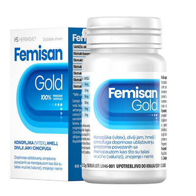 #ad FEMISAN GOLD CAPSULES NATURAL HELP FOR WOMEN IN MENOPAUSE A60 $33.88