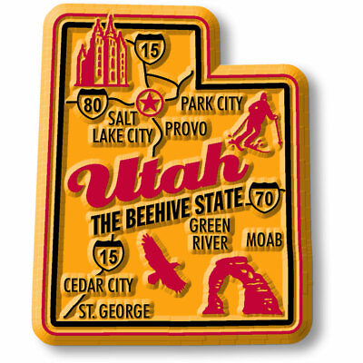 #ad Utah Premium State Magnet by Classic Magnets 1.9quot; x 2.3quot; $6.99