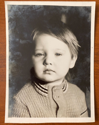 #ad Beautiful child with an adorable face cute kid Vintage photo $5.50