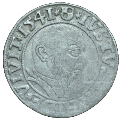 #ad 1541 Brandenburg Prussia German States Silver Groschen Albrecht $41.25