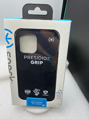 #ad Speck Presidio2 Grip Case for Apple iPhone 12 12 Pro Black White $2.99