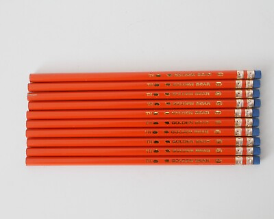 #ad Golden Bear Orange #2 Pencils 10 PCS Quality Graphite Core $10.67
