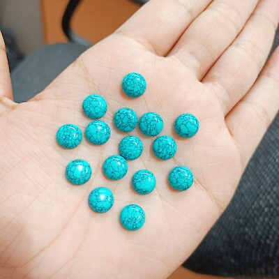 #ad #ad Best Blue Turquoise Round Shape 10mm Cabochon Wholesale Lot of 500 Carat $156.75