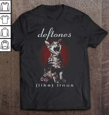 #ad RARE Deftones T Shirt Vintage Deftones Cat T Shirt Vintage Band Tee $18.99