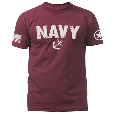 #ad Navy Military Patriotic US Flag Veteran Graphic T shirt $14.28
