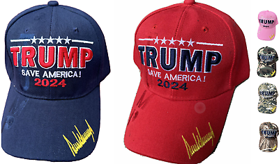 #ad TRUMP 2024 Save America HAT Embroidered Donald Trump Cap $8.25