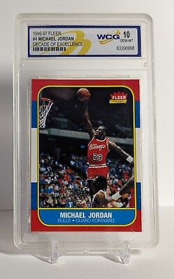 #ad 1996 Fleer Michael Jordan Ultra Decade of Excellence WCG 10 Gem Mt Chicago Bulls $75.00