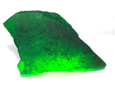 #ad Colombian Natural 1800Ct Certified Green Emerald Gemstone Gorgeous Rough BG1811 $54.86