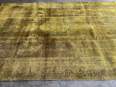 #ad Distressed amp; Washed Handmade Area Rug 7#x27;x10#x27; Natural Dyes Wool Contemporary SALE $1250.00