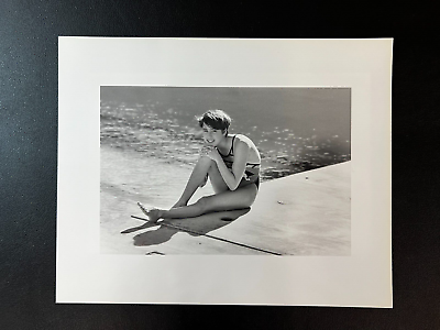 #ad 1988 Olympic Swimmer Janet Evans by the Pool Type 1 8x10 Original Photo $10.00