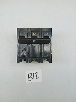 #ad Cutler Hammer BR330 30A 240V 3 Pole Circuit Breaker Black $59.99