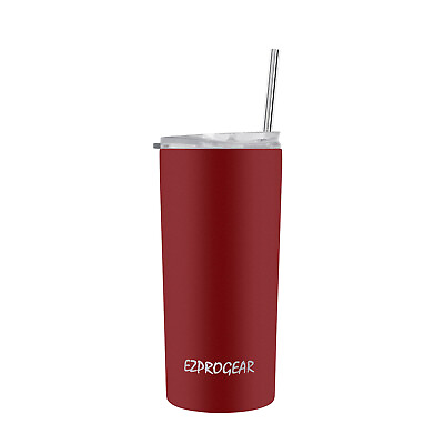 #ad Ezprogear 14 oz Stainless Steel Skinny Insulated Tumbler w Straw amp; Lid Other $9.95